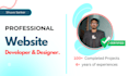 do portfolio websites with react, full stack development