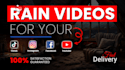 create rain videos for your youtube, tiktok, instagram and facebook