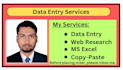 be your virtual assistant, web researcher and data entry operator