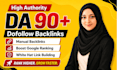 build high authority da 90 seo dofollow backlinks white hat manual link building