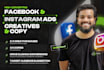 deliver result driven facebook ad creatives and copy