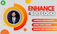 enhance and edit logo for you