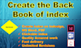 create index of book with fast service