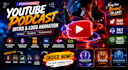 create unique youtube podcast intro video logo animation