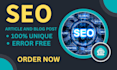 write 1500 words seo articles and blog posts for you