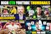 do documentary thumbnail, youtube thumbnail maker, and miniature thumbnail