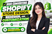 edit customize update custom section for shopify website