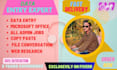 do  data entry web research lead generation expert on fiverr
