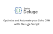 write custom deluge functions and solutions for zoho CRM
