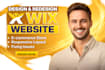 create wix website design, redesign wix, develop wix landing page, online store
