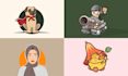 design cartoon, mascot, character and gaming logo