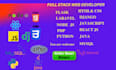 do html css django react js node js python php sql projects