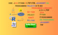 do php python java r sql c javascript programming projects