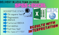do statistical data analysis using spss and excel