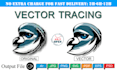 best quality vector tracing, recycle logo vector in 2 hours