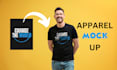 create realistic apparel tshirt mockup clothing  mockup animation