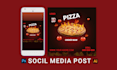 social media post and business card design