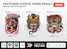 professionally vectorize your image or logo