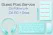 publish 5 guest posts on da 50 plus site