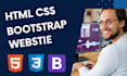 design a responsive HTML CSS bootstrap website for you