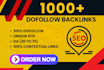 create 1000 SEO dofollow backlinks for google ranking