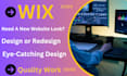 design wix website, build wix  and do wix website redesign