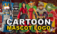 design cartoon mascot logo and animal illustration