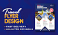 design amazing travel flyer design