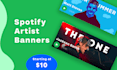 design a professional spotify banner