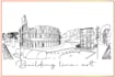 draw a detailed building line art, ancient, architecture etc