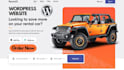 design online car dealership or car rental wordpress website