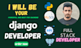 build your python django restapi or web application
