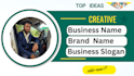 create high and innovative business name,slogan and business card