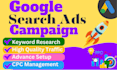 setup, manage, optimize your google ads campaign for website
