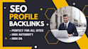 create high da quality profile backlinks for SEO link build