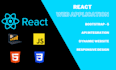be your front end web developer using react js, html, css