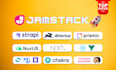 create jamstack website using react js next headless cms