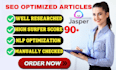 write surfer SEO article with jarvis or jasper ai