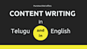 write content in telugu and in english