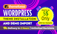 do themeforest wordpress theme installation and demo import