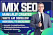 do SEO mixed backlinks on high da sites
