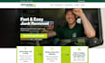 design professional junk removal website dumpster website handyman website