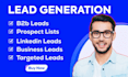 do b2b lead generation and data entry