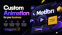 make motion graphics, ads animation, edit after effects template