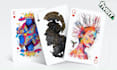 design poker card back with tuck box