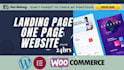 do wordpress landing page design or one page website