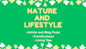 write blog on nature and lifestyle