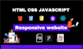 create html css javascript or any portfolio website