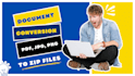 efficient document conversion PDF, jpg, png to zip files