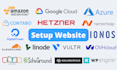 setup website on AWS,digital ocean,linode,vultr,contabo,ovhcloud,ionos,hetzner